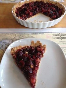 Cherry Rhubarb Tart