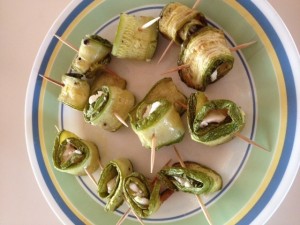 Appetizer with zucchini